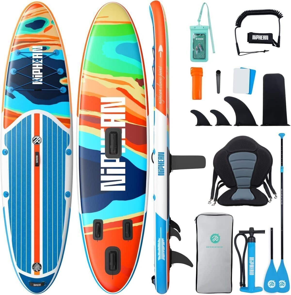 Test paddle gonflable Niphean 320 cm : capacité 200 kg pour 2 personnes