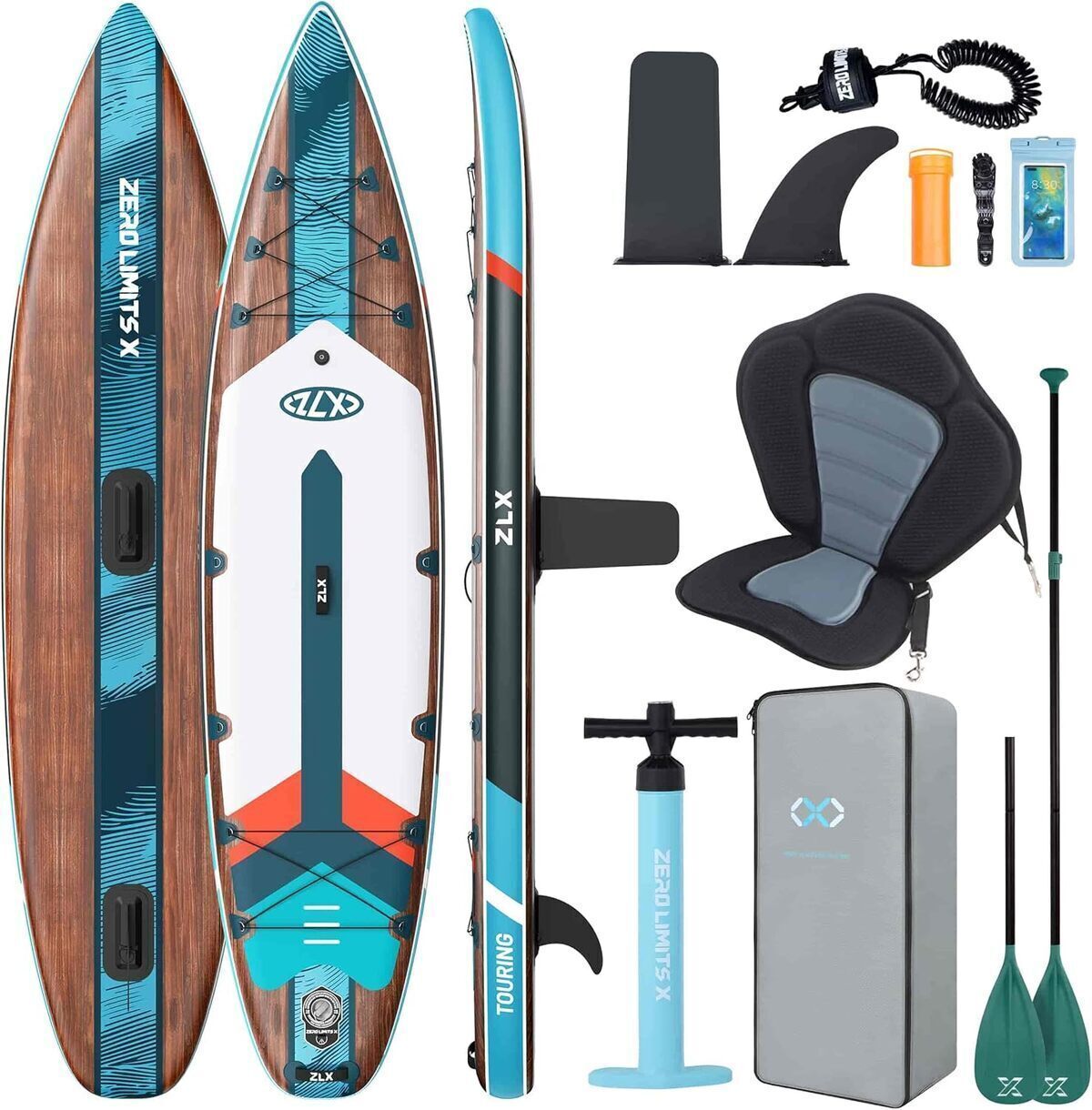 Test : planche de paddle ZLX Touring 350cm avec siège kayak