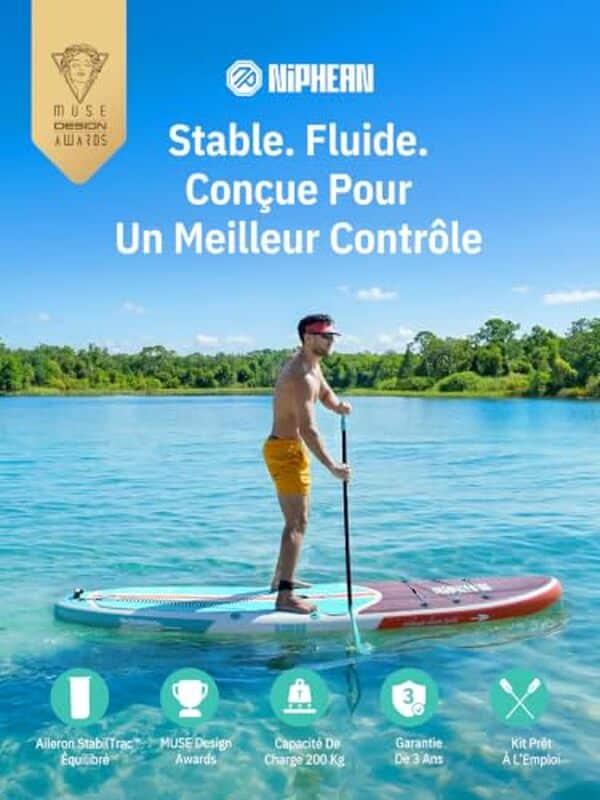 Découvrez notre test détaillé du paddle gonflable Niphean 320cm avec capacité 200 kg. Performances, avantages et avis complets pour bien choisir votre planche.