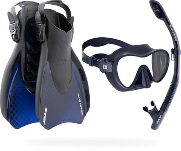 Découvrez notre test complet du set snorkeling cressi Voyager en bleu marine taille S/M : performance, confort et qualité pour vos aventures en mer. 