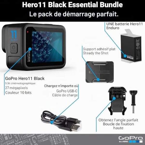 Découvrez notre test détaillé de la GoPro HERO11 Black, caméra d'action étanche ultra HD 5.3K avec stabilisation avancée et performances exceptionnelles pour vos aventures.