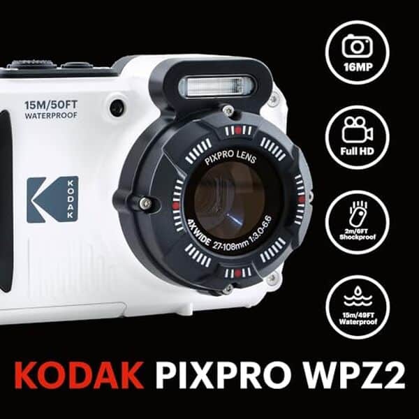 Découvrez notre test complet du Kodak Pixpro WPZ2, l'appareil photo compact étanche et résistant idéal pour la photographie en toutes conditions.