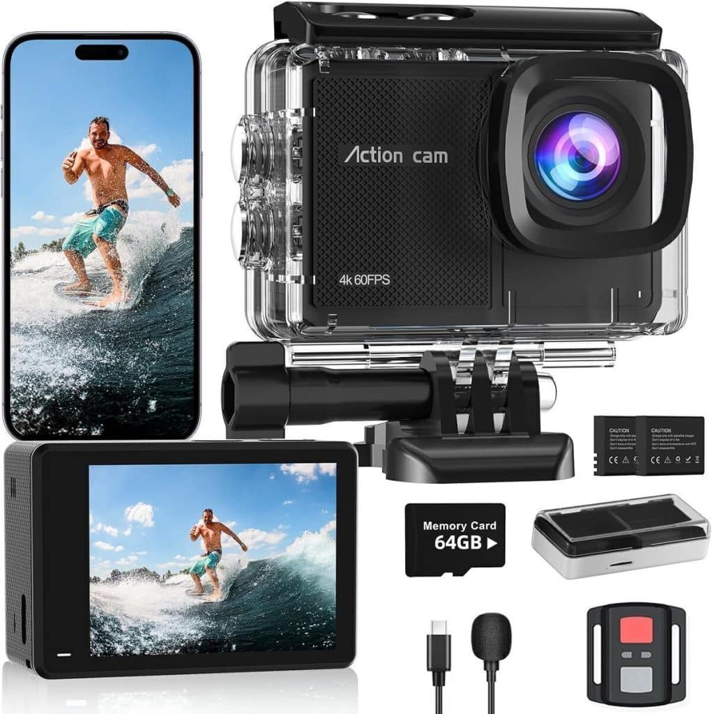 Test : caméra sport 4K Camlance avec zoom et accessoires complets