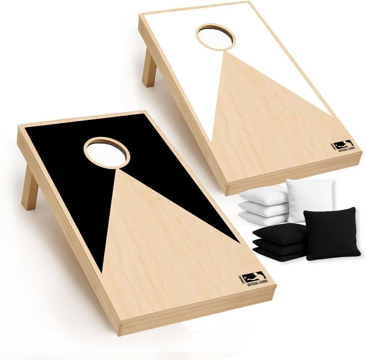 Test cornhole officiel en bois : set complet Original Corner pour l'extérieur