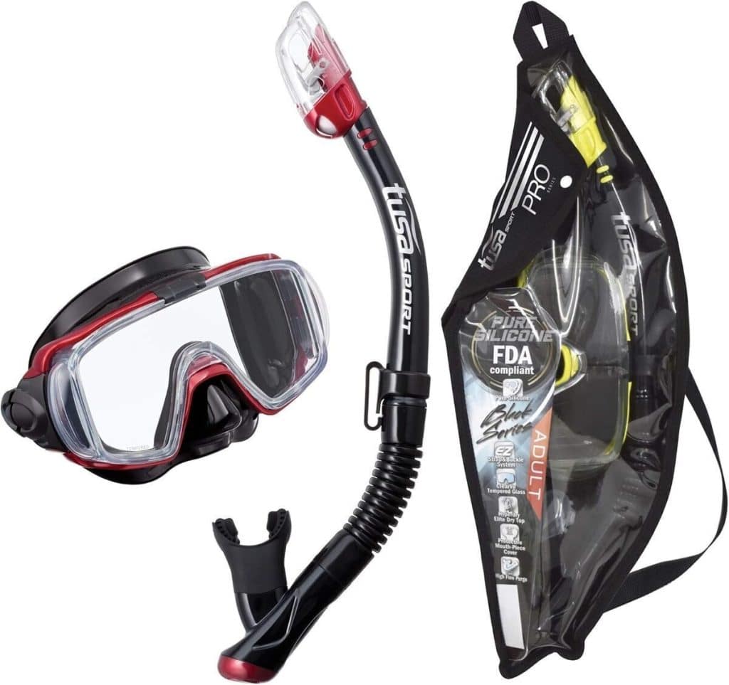 Test du masque et tuba Tusa Sport UC3125 séries noires