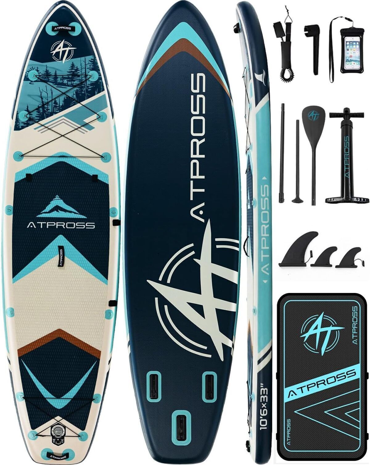 Test du stand up paddle gonflable ATPROSS 2 places avec siège kayak