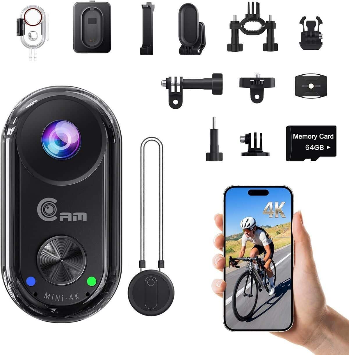 Test : mini caméra sport 4K avec stabilisation et étanchéité