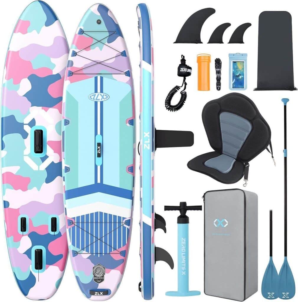 Test ZLX Paddle gonflable 350 : stabilité et accessoires premium