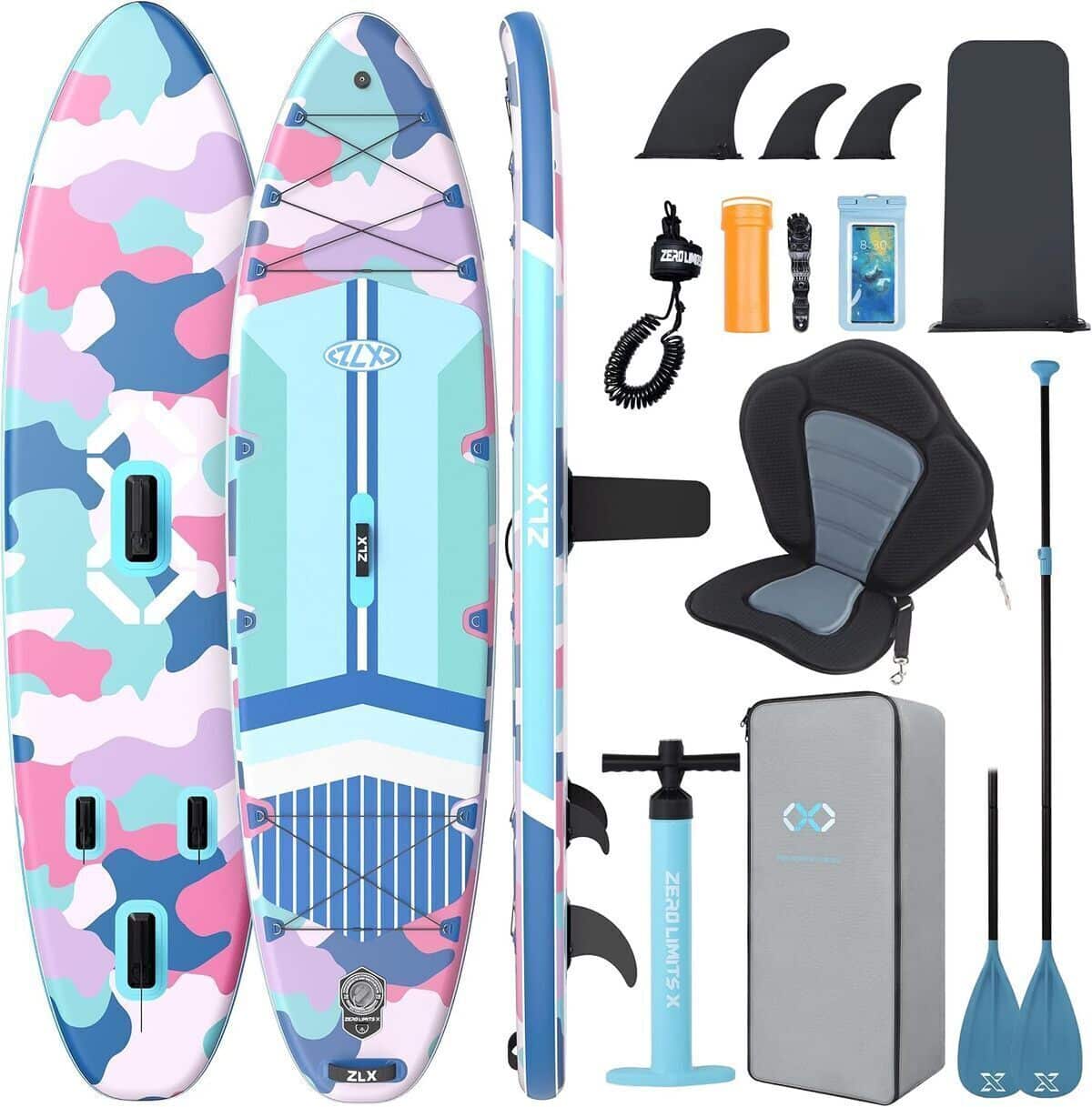 Test ZLX Paddle gonflable 350 : stabilité et accessoires premium