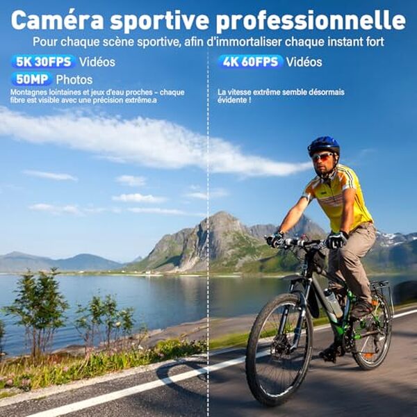 Découvrez notre test complet de la caméra sport Ruycllo 5K/4K : étanchéité, performances vidéo et qualité d'image pour vos aventures extrêmes.