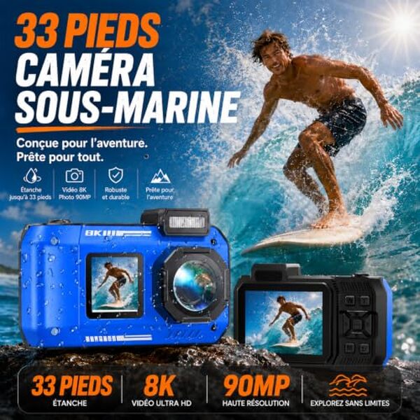Découvrez notre test complet de l'appareil photo étanche MaxMango D50 8K 70MP. Performances, qualité d'image et résistance à l'eau analysées en détail. 