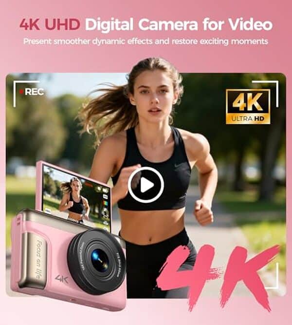 Découvrez notre test détaillé de cet appareil photo 4K compact rose 64MP avec écran abattable. Performances, qualité d'image et fonctionnalités analysées pour vous.