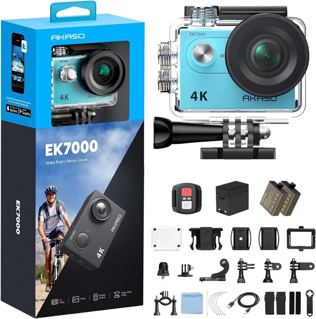 Test : aKASO EK7000, caméra sport 4K étanche et performante