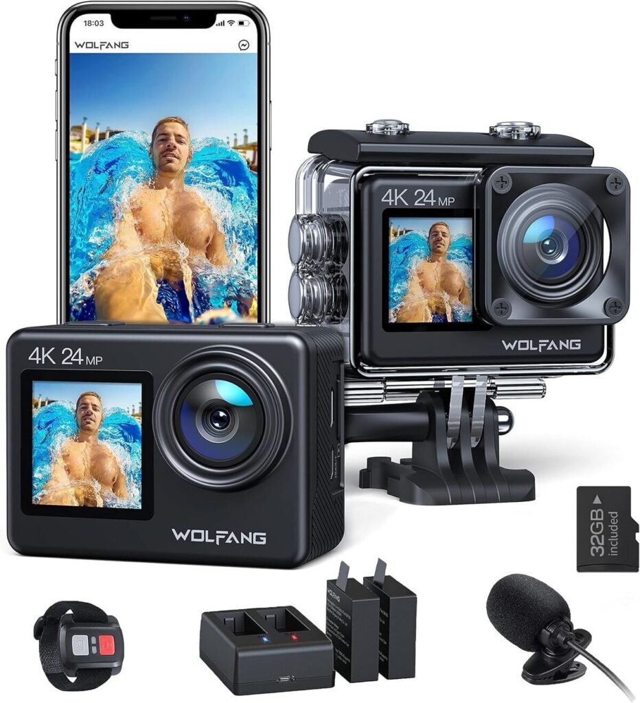 Test de la caméra sport 4K Wolfang GA200 : polyvalence et performance