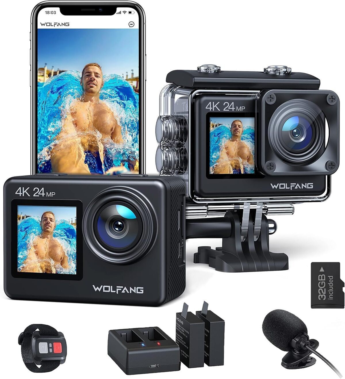Test de la caméra sport 4K Wolfang GA200 : polyvalence et performance
