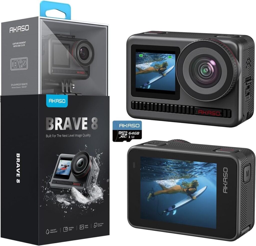 Test de la caméra sport AKASO Brave 8 : performance et polyvalence en 4K