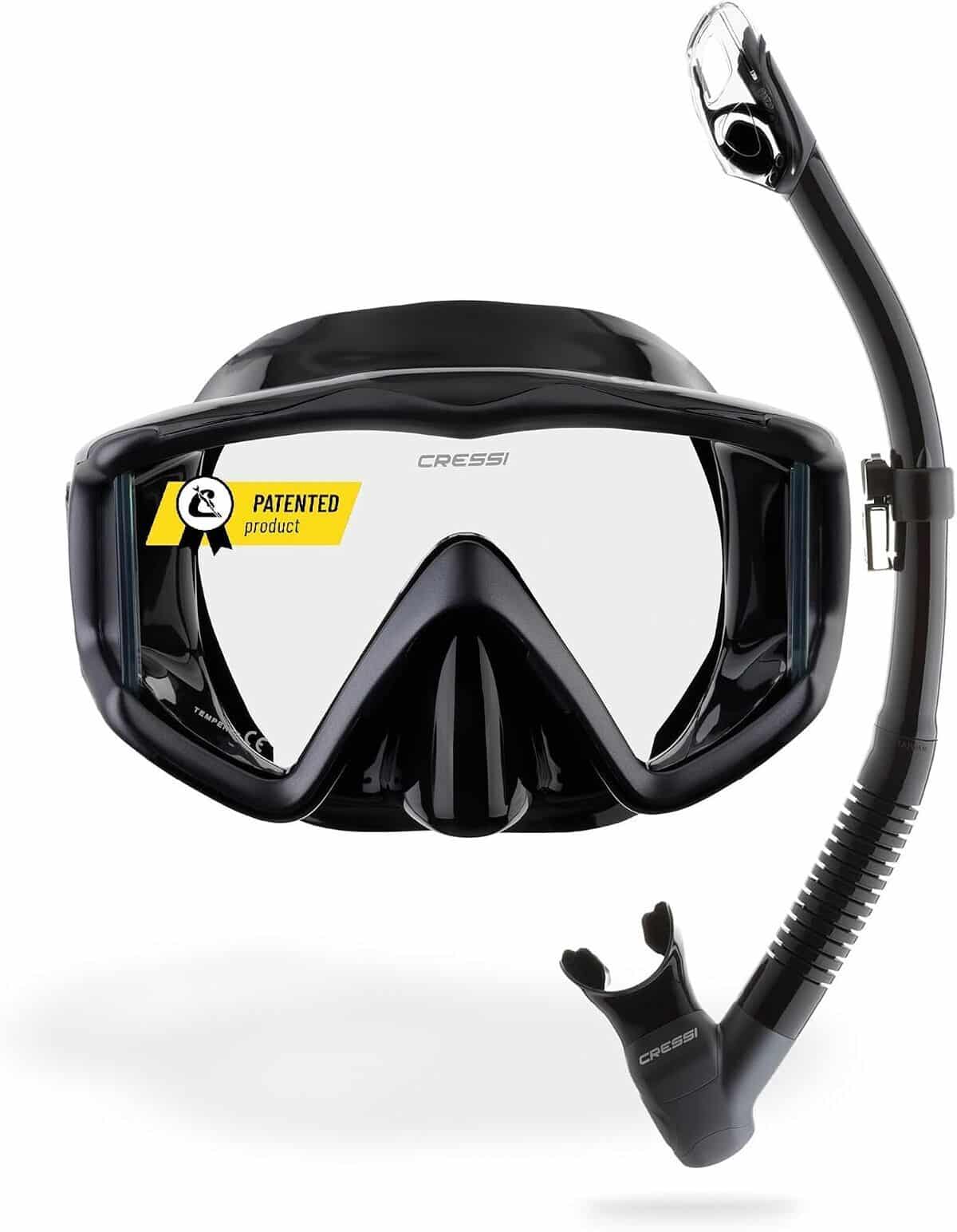 Test du Cressi Liberty Triside & Epsilon Dry : masque et tuba pour plongée et snorkeling