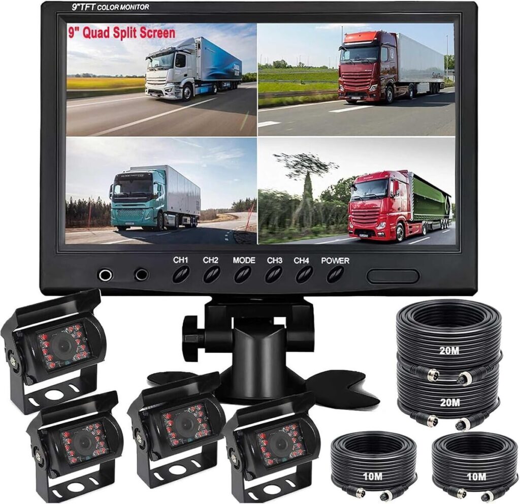 Test du kit de caméra de recul filaire 9 pouces : moniteur HD pour véhicule